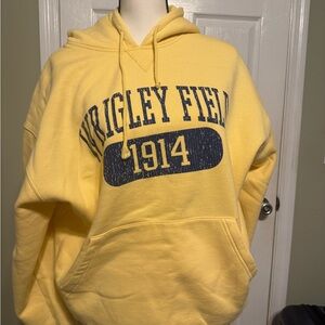 Yellow Wrigley Field 1914 Hoodie